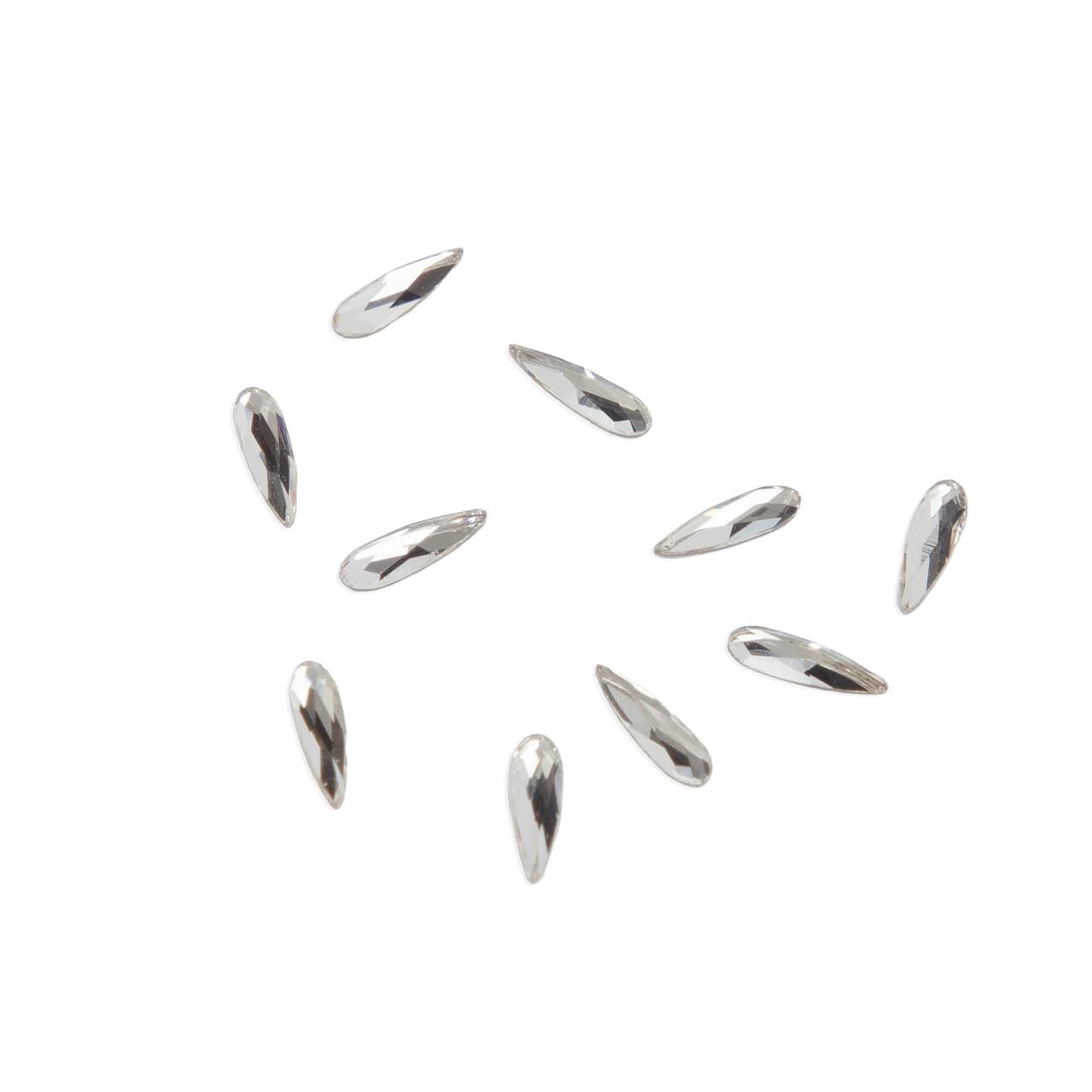 6mm Crystal Raindrop Glue-On Austrian Crystals by Bead Landing™, 10ct.